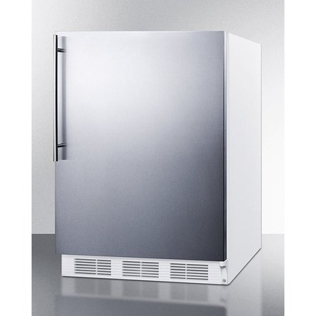 Summit Appliance Div. Summit  Freestanding Undercounter Refrigerator, 5.5 Cu. Ft. White FF7WSSHV